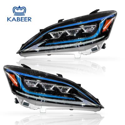 China Same As Genuine Kabeer Modified ES LED Headlight For Old ES Upgrade 2006-2012 ES200 ES240 ES300h ES350 Modify To Triple Lens Style Laser Light for sale