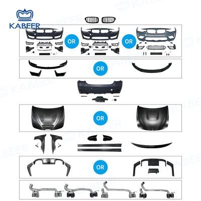 China Same Fit As Genuine For BMW F30 F35 F80 Modified M3C Upgrade Body Kit Of The Front Rear Bumper Side Skirts Front Grille Bumper Chin Shock Absorber for sale