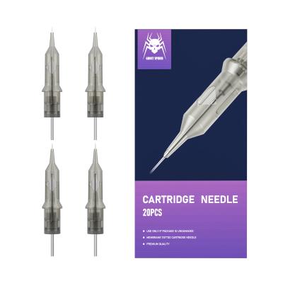 China Newest GHOST 20Pcs Permanent RM SPIDER Gray Size Membrane Tattoo Needle Cartridges For Tattoo Machine for sale