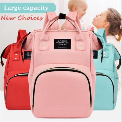 China Hot Sale Custom Waterproof Anti-theft Mummy Backpack Mom Baby Diaper Bag Outdoor Travel Backpack for sale