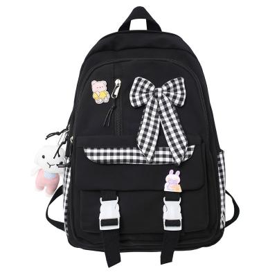 China Factory wholesale waterproof large capacity rucksack lady travel backpack bag school children nylon school bag for sale