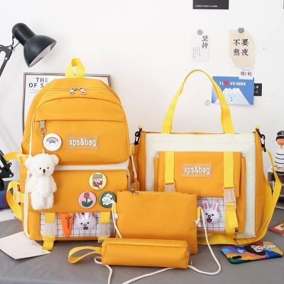 China Factory Wholesale Waterproof Canvas Large Capacity 3in1 Backpack Set Backpack School Children Students School Bag for sale