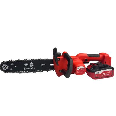 China Long endurance 12 Inch High endurance Lithium Electric Chain Saw Power Cordless Chain Saw  Battery Powered Chain Saw for sale