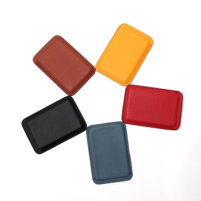 China Fashion Minimalist Magnetic Wallet Phone Case Phone Case PU Leather Slim Magnetic Rfid Phone Card Holder Wallet for sale