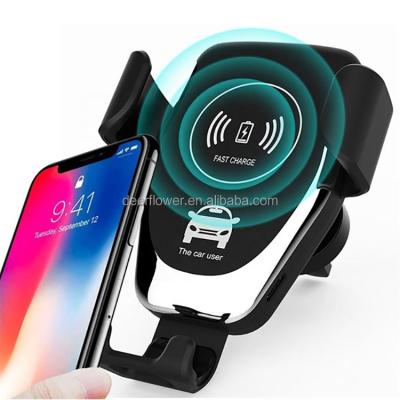 China 10w Qi Wireless Charging Car Phone Holder Mount Fast Wireless Fast Wireless Charger Car Mobile Phone Charger For Iphone Samsung for sale