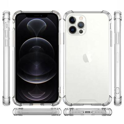 China Bestselling Shockproof Hybrid Acrylic Clear Hard Tpu Back Cover Phone Case For Iphone Xs Transparent Case For Iphone 11 12 13 Mini Pro Max for sale