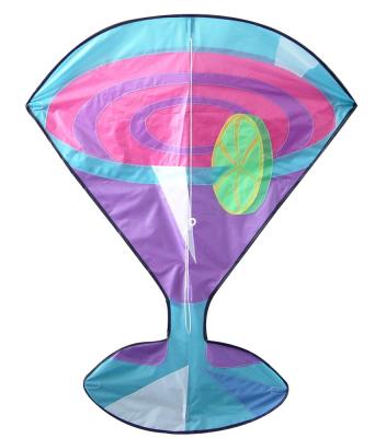 China Stackable Kids Flying Kites , 91*109CM Polyester Kite With Fiberglass Frame for sale