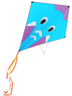 China Fiberglass Kid 30m String Line 124*152cm Diamond Stunt Kite for sale