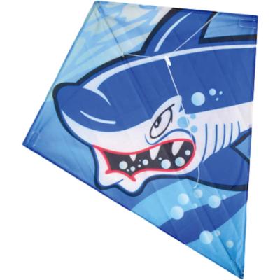 China Shark Shape Stackable Children Flying Kites With Coated Polyester for sale