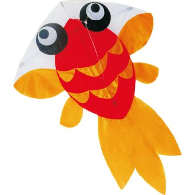 China Gold Fish Pattern Of  Polyester Material Kids Flying Kites Easy Assembled Convenient Carry for sale