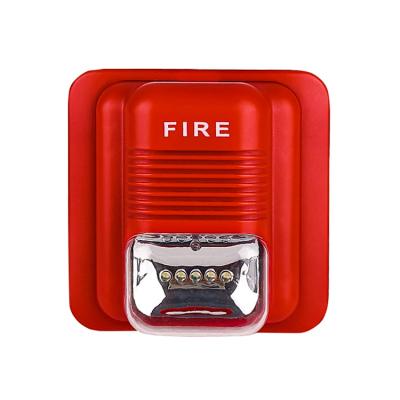 China Fire Strobe Siren with LED Light Horn Strobe Sounder Fire Alarm Siren Speaker Fire Alarm System Accessories FA-410 for sale