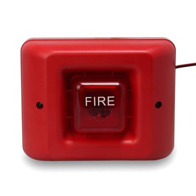 China 24V Fire Strobe Siren with Light Flash Sounder Fire Alarm Siren Speaker Fire Alarm System Accessories with Bulk Sale FA-418 for sale