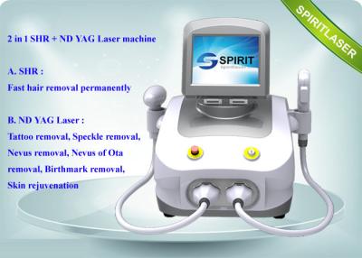 China 3000W 2 IN 1 Laser IPL-Schönheits-Maschine, Q-Schalter Nd YAG Laser für Pigmentation zu verkaufen