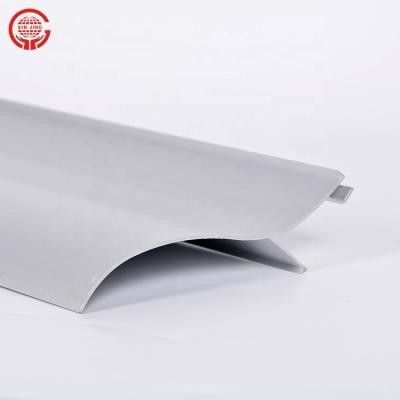 China Modern Curve Shape Aluminum Fixed Canopy For Window for sale