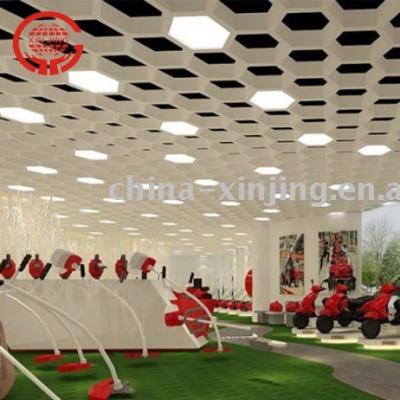 China Artistic Ceilings Modern Hexagonal Aluminum False Ceiling for sale