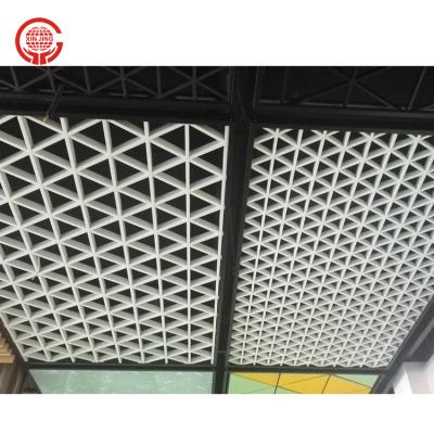 China Artistic Ceilings Cell Ceiling System Aluminum Triangle Grid Open Ceiling for Interior Decoration for sale