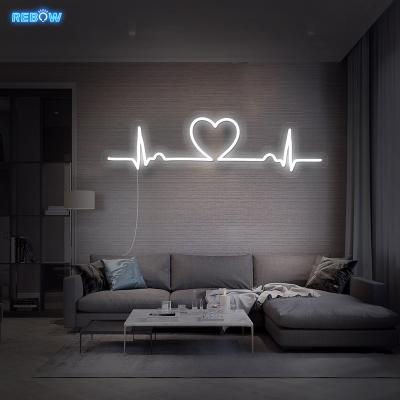 China LANDSCAPE Rebow Design Free Drop Shipping Flex Rope Silicone Electronic Custom Light Letter Love Beat Neon Sign for sale