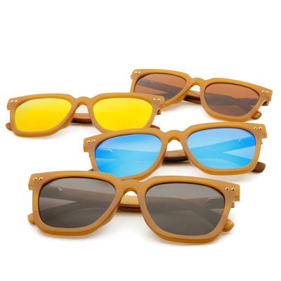 China Fashion Sunglasses CE Approved Logo Bamboo Glasses Sunglasses Custom Polarized Sunglasses 2021 Wooden Sunglasses China for sale