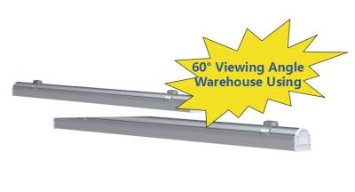 China 60 Degree Beam Angle LED Linear Fixture For Warehouse Factory 4ft 40W for sale