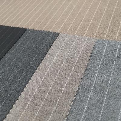 China Stripe Anti-Static Viscous New Design Comfortable Fabric Polyester Spandex Tailoring Fabrics On Sale Of Autumn And Winter Coat And Casual Pants for sale