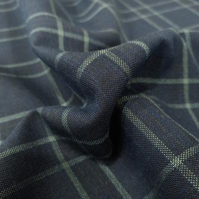 China AF6071 Polyester Pure Rayon Spandex Tailoring In Plaid Woven Fabric Free Sample For Men And Ladies Formal Suit for sale