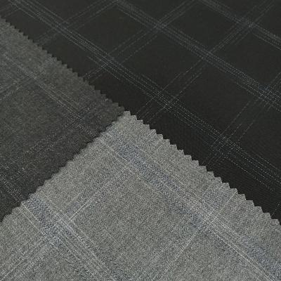 China AF6087 Polyester Pure Rayon Spandex Fitting In Classic Plaid Woven Fabric Check Pattern For Men's Formal Suit for sale