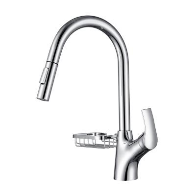 China Contemporary Chrome Polished Contemporary Kitchen Faucets Multifunctional Health Basin Faucet Single Handle for sale