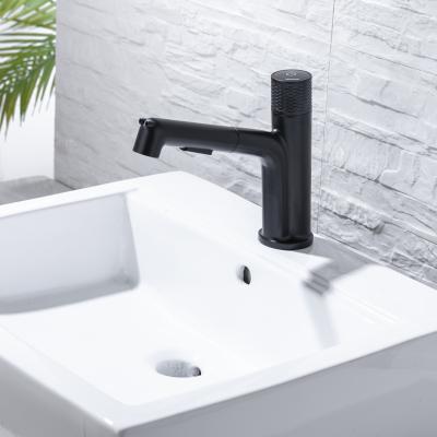 China Matte Black Faucet Health Basin Hot And Cold Faucet Contemporary Bathroom Sink Faucet for sale