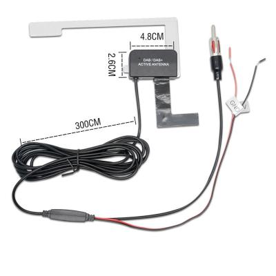 China Active Antenna with Built in RF Amplifier for FM Jack Auto TV Signal Enhancer am/fm Universal Car Radio Digital Radio Antenna Amplifier for sale