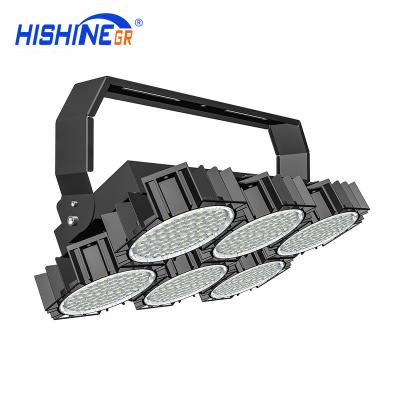 China Sports Stadiums Hishine DLC UL IK10 Led High Mast Light IP67 720W Waterproof Outdoor Focus Led Flood Light For Construction Site Lighting for sale