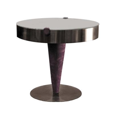 China Modern Nordic luxury bedroom furniture coffee table living room glass top around small coffee table side table for sale