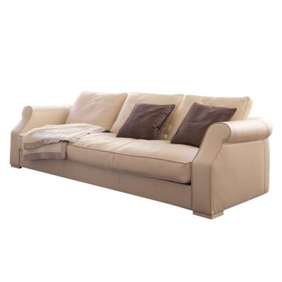 China Sofa Classical American 3 Seater Sectional Metal Base Furniture Genuine Leather Sofa for sale