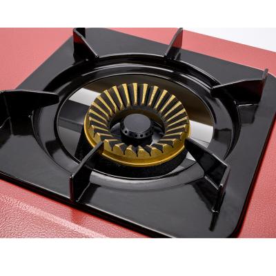 China New Design China Hotel 2 Burner Gas Stove Cast Iron Stainless Steel High Pressure Gas Cooktop for sale