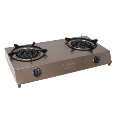 China Outdoor Household Gas Stove Most Popular 2 Dishes Gas Stove Cooker for sale