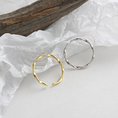 China CLARMER Hot Sale 925 Sterling Silver Ring Simple Small CLASSIC Circle Ring for Woman and Girl for sale