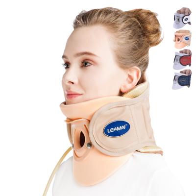 China 2021 PU HOT STYLE inflatable cervical collar for travel FOR MEN and WOMEN, available in three colors, OEM is OK for sale