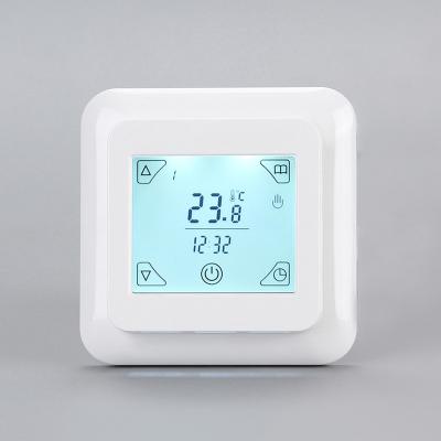 China Touch Screen Thermostat Traditional Floor Heating Thermostat V8.716 for sale