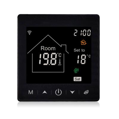 China Traditional Smart Home Temperature Controller WIFI Digital Programmable Thermostat for Floor Heating for sale