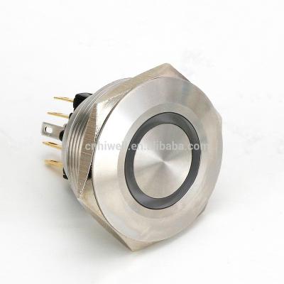 China 30mm Led Ring Illuminated Push Button Switch JS30F-11E for sale