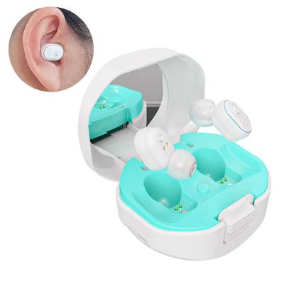 China Portable Bluetooth ELHearing In-Ear Professional Rechargeable Sound Amplifier Rechargeable Bluetooth Hearing Aid for Hearing Loss Elderly for sale