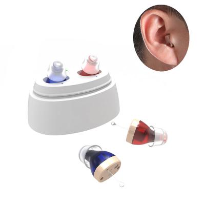 China Charging Case With Type-C Interface ELHearing Sound Amplifier Elderly Rechargeable Hearing Aid Earphone Big Mini for sale