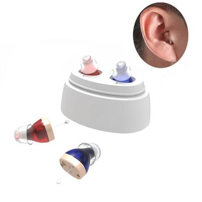 China Charging Case with Type-C Interface ELHearing Advance Seniors Hearing Aid Earphone ITC Affordable Rechargeable Portable Hearing Aids for sale