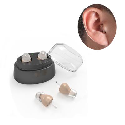 China Charging Case With Type-C Interface ELHearing 2022 Amplifier Volume Control High Quality Invisible Rechargeable Hearing Aid for sale