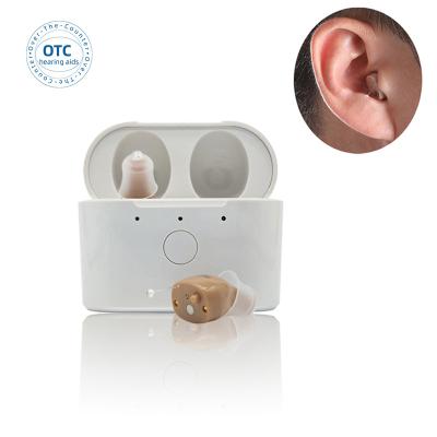 China ELHearing Magnetic factory Custom digital refill cic digital charger over earbud counter hearing aid for seniors for sale