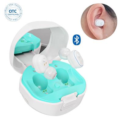 China Hot Selling Small ITC Rechargeable Digital bluetooth otc Deaf ELHearing Digital bluetooth Hearing Aid for sale