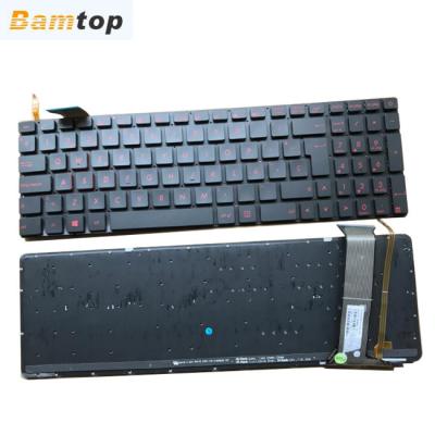 China Standard Replacement Black Laptop Keyboard for ASUS GL552 Laptop Backlit Keyboard without Frame for sale