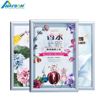 China New Classic Style A1 A2 A3 A4 A0 Custom Metal Led Poster Black Flash Aluminum Frame for sale