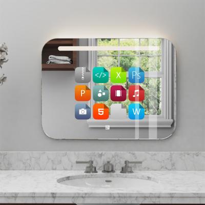 China Waybom Smart Bathroom Android System Magnifying Touch Screen Led TV Mirror for sale