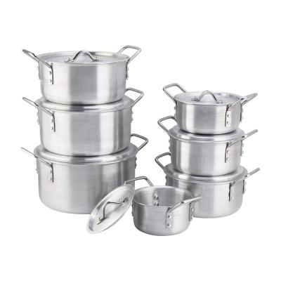 China 24/26/28 cm 3 PCS Sustainable Aluminum Pot To Nigeria for sale