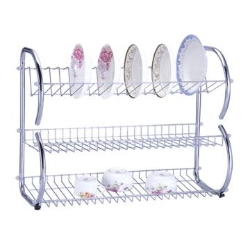 China Good viable choice of 3 tier iron kitchen dish rack / dish rack for the whole family for sale